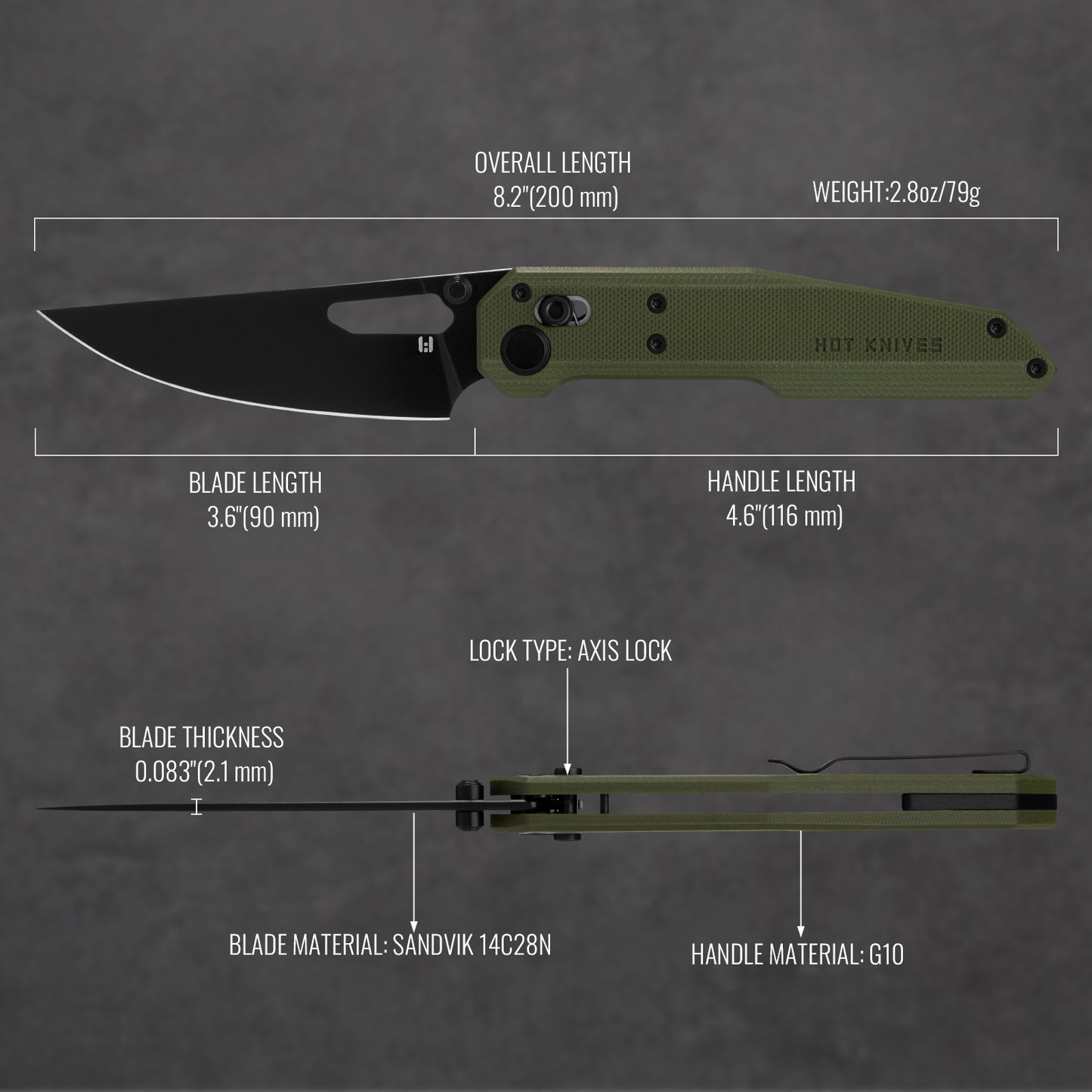 HIGHTRON Sharplyn OD Green HK01